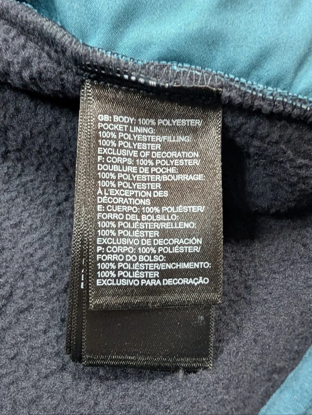 The North Face Vest Jacket Mens XL Blue Navy Carbondale Fleece Outdoor Casual
